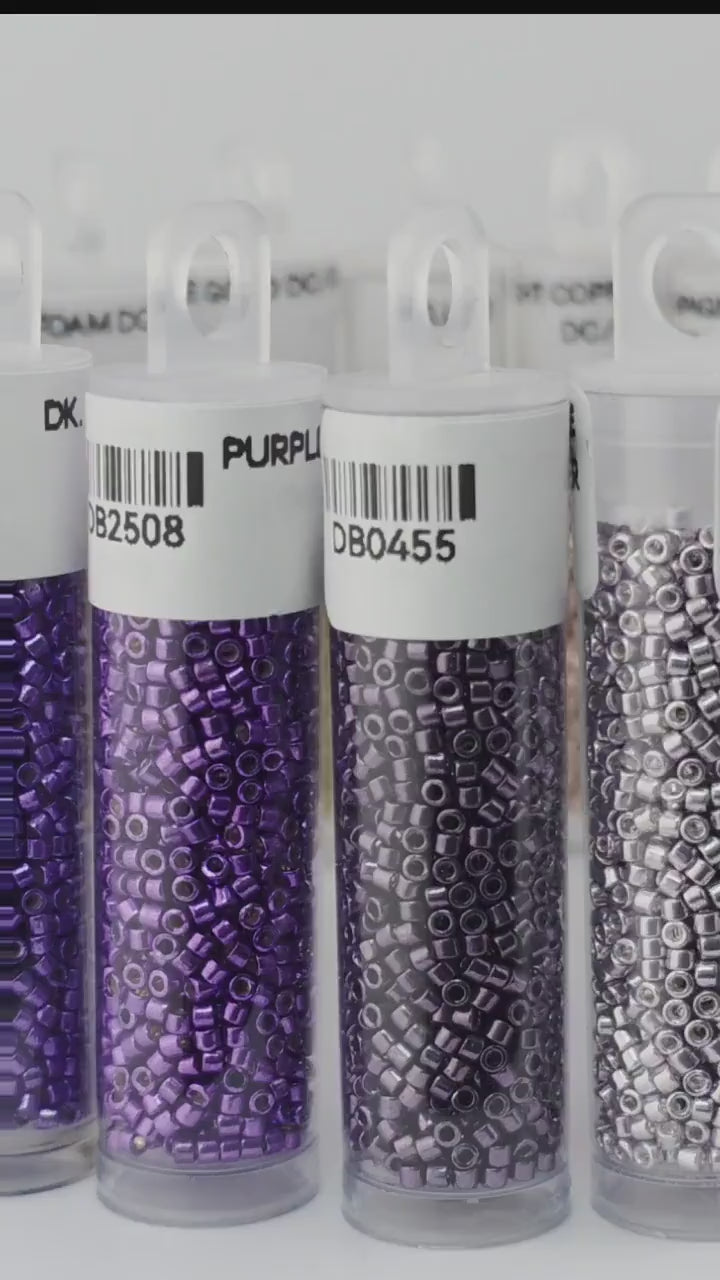 Miyuki Delica Size 11/0 Japanese Glass Seed Beads, Galvanized | Choose Your Color | Diy Jewelry Supply