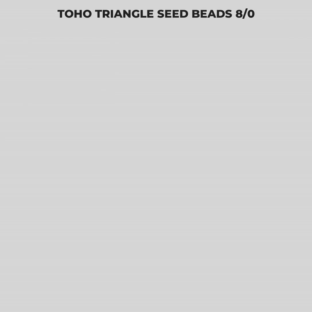 Toho Triangle Seed Beads 8/0 | Japanese Glass Tube | Choose Your Color