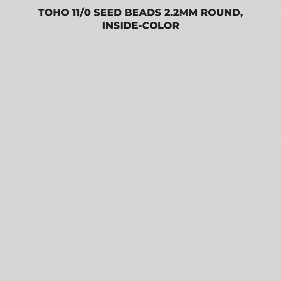 Toho 11/0 Glass Seed Beads 2.2mm Round, Inside-Color | Japanese Glass Tube | Choose Your Color