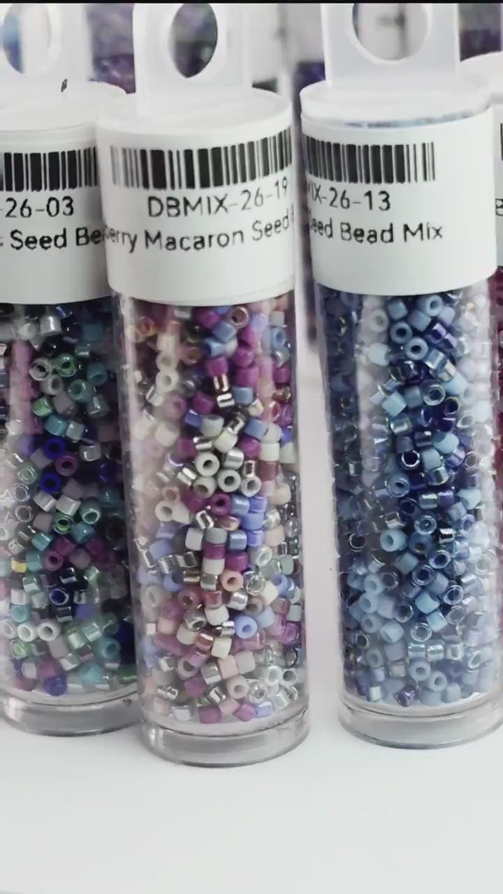 Miyuki Delica Beads, Warm Earth Tone Bead Soup | Size 11/0 Cylinder | 7g Japanese Glass