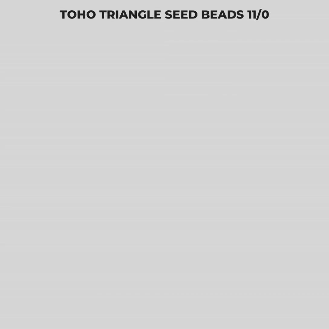 Toho Triangle Seed Beads 11/0 | Japanese Glass Tube | Choose Your Color