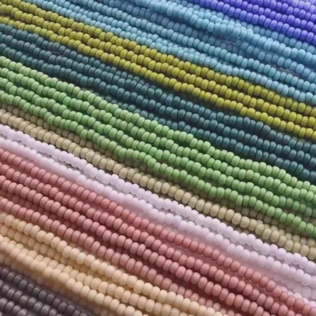 Preciosa Ornela 8/0 Czech Glass Seed Beads, Opaque | Half-Hank (6x 12" Strands) | 3mm Rocaille