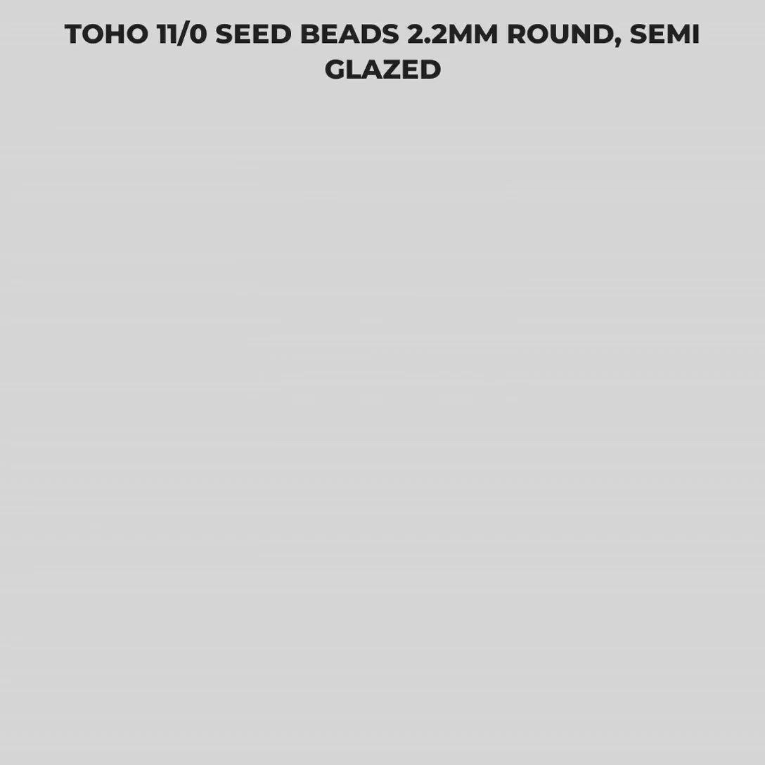 Toho 11/0 Glass Seed Beads 2.2mm Round, Semi Glazed | Japanese Glass Tube | Choose Your Color